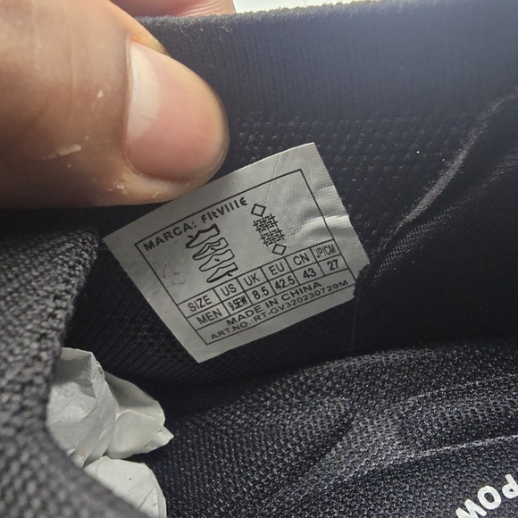 FitVille Shoe Men's 9.5 EW Composite Toe SR Sneakers V3 Black - Picture 5 of 12